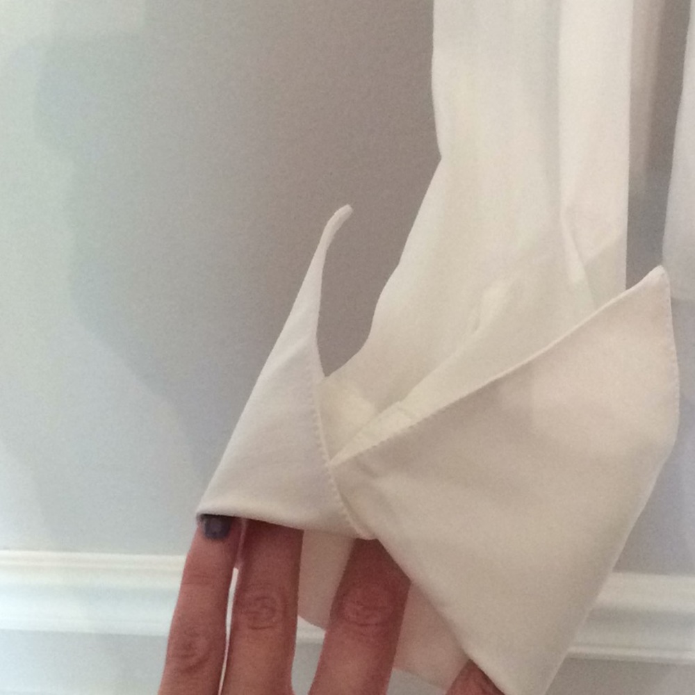 Samuel Dong white ruffle collared blouse - Picture 4 of 7